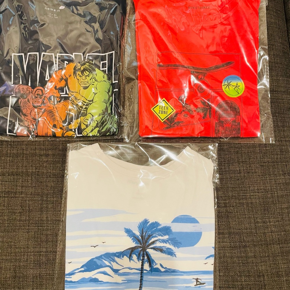Graphic T-Shirts Set 3in1 Combo (Pre-Loved)